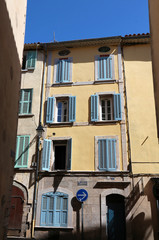 France, Provence , Hyeres, old town street