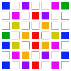 Colorful Squares Background. Design Patterning