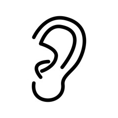 Ear Icon vector simple design