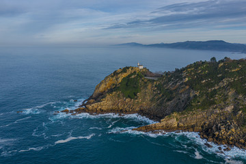 Fototapeta na wymiar Getaria lighthouse in Gipuzkoa, Basque country