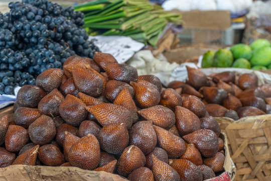 Snake Fruit from Bali Indonesia in Market