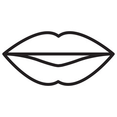 Lips Icon vector simple design
