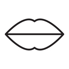 Lips Icon vector simple design