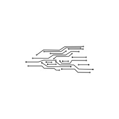 Circuit Logo Template vector