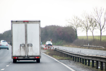 White Van On The Road