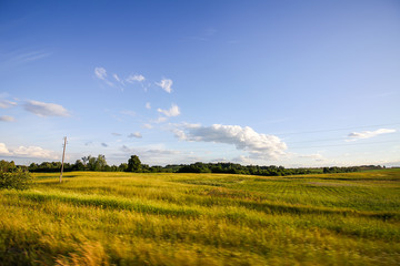 Beautiful summer landscape in countryside.