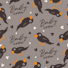 Big set of young animal seamless pattern : Vector Illustration