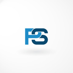 Monogram Design Letter with Combination Letter P and S