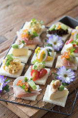 カラフルなキャロットケーキ