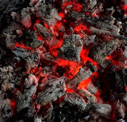 coals in fire