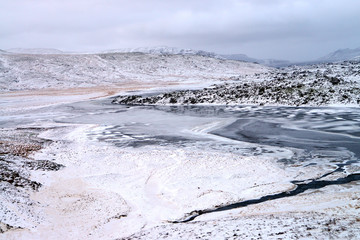 The Highlands of Iceland in Winter