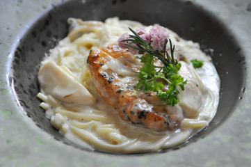 chicken pasta, chicken spaghett