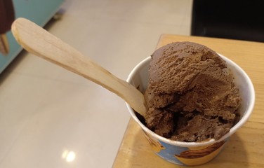 Belgian dark chocolate scoop of love. Ice cream love!!