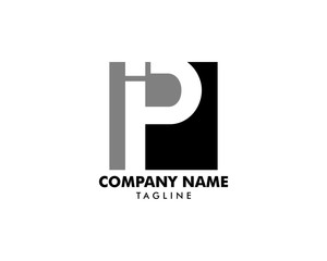 Initial Letter IP Logo Template Design