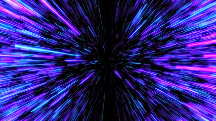 Lot of colors, neon background. Space Travelling in the Speed of Light.  Abstract light, fibre-optic.