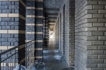Brick corridor