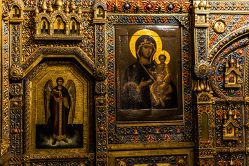 Moscow, Russia: Pokrovsky  Cathedral (St. Basil's Cathedral) in Moscow on Red Square, interior decoration