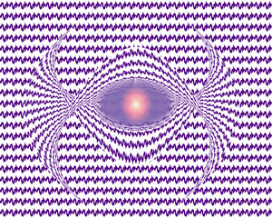 Eye within purple arrows