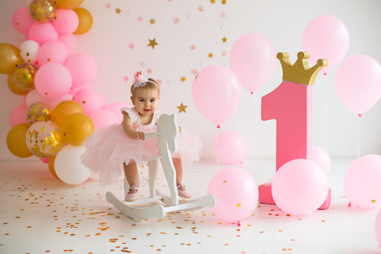 First Birthday Girl Pink Decor