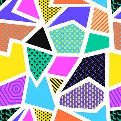 Obraz premium vector modern geometric seamless pattern on white