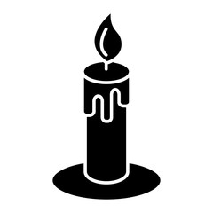 Candle icon Vector Simple design