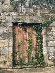 antigua puerta de madera