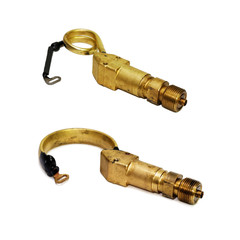 Bourdon tubes with pressure gauge.