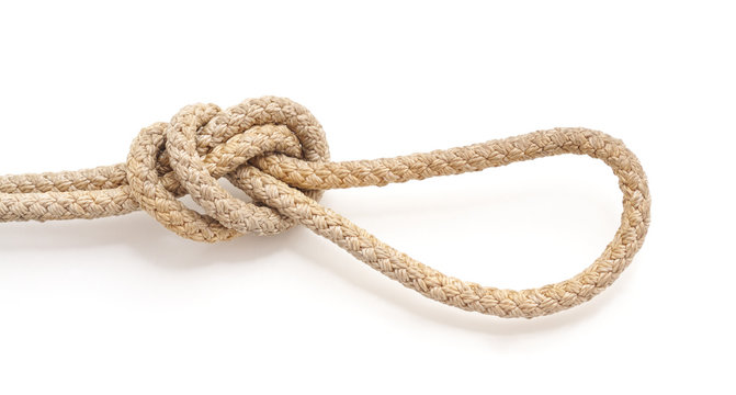 Marine knot from the old rope.
