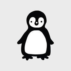 vector illustration of a penguin