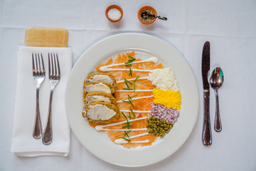 Salmon Sashimi Sample Platter