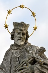 detail view, old religion statue