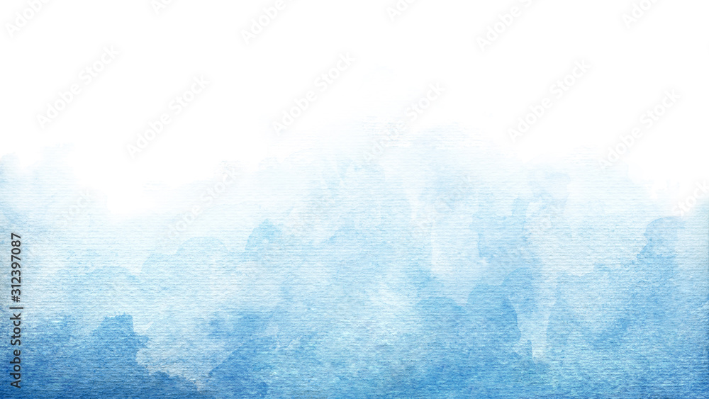 Aufkleber blue azure turquoise abstract watercolor background for textures backgrounds and web banners design