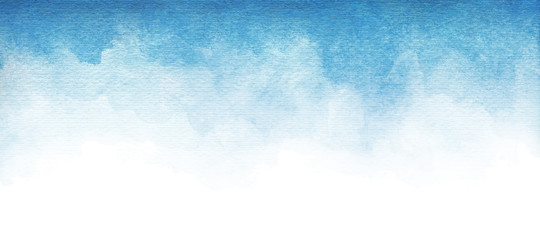 Blue azure turquoise abstract watercolor background for textures backgrounds and web banners design