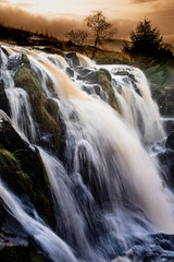 loup of fintry, central scotland, waterfall on the River Endrick in the County of Stirling