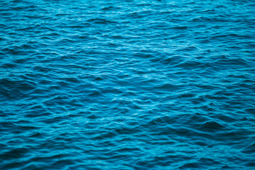 Ripples on the water.