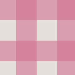 Pink and cream buffalo plaid background