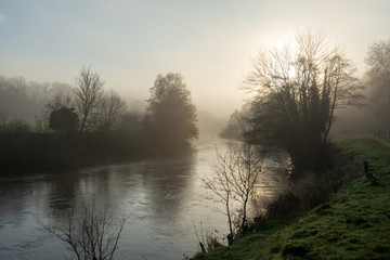 Staffordshire Countryside on the River Severn