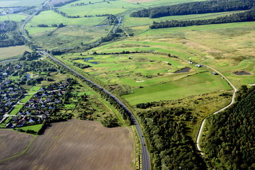 Wackerow und Golfplatz bei Greifswald 2014