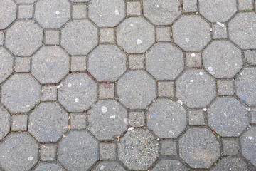 Cobblestone Pavement Texture Close Up