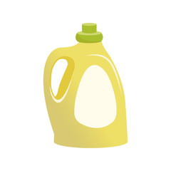Isolated bottle vector illustration. Sugar cane industry and its derivatives.