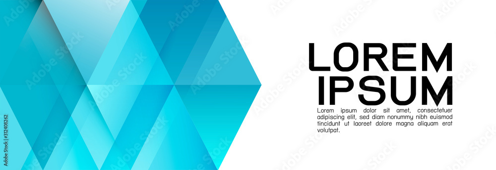 Poster colorful repeating triangles gradient geometric in contemporary style on white background and space 