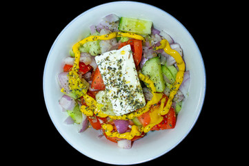 plate with salad