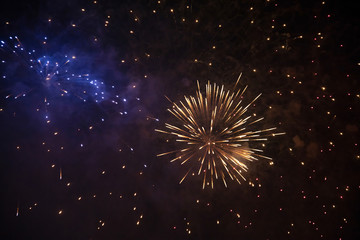 Fireworks celebrating the New Year
