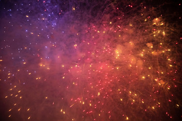 Fireworks celebrating the New Year