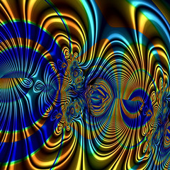 Abstract Computer generated Fractal design. A fractal is a never-ending pattern. Fractals are infinitely complex patterns that are self-similar across different scales. 2d rendering