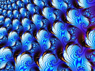 Abstract Computer generated Fractal design. A fractal is a never-ending pattern. Fractals are infinitely complex patterns that are self-similar across different scales. 2d rendering