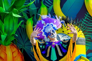 Masquerade dedicated to the liberation of the city, a cheerful traditional holiday