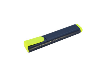 Yellow highlighter isolated on white background