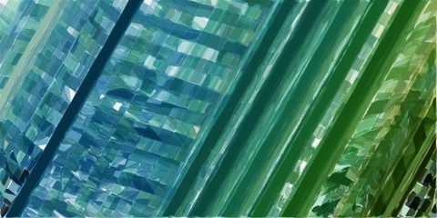 Obraz premium abstract futuristic modern tech stripes wallpaper with teal blue, pastel blue and forest green colors