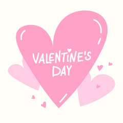 Love doodle icon isolated on white, hand drawn vector illustration. Happy Valentine's Day. Concept for card, children print, social media post